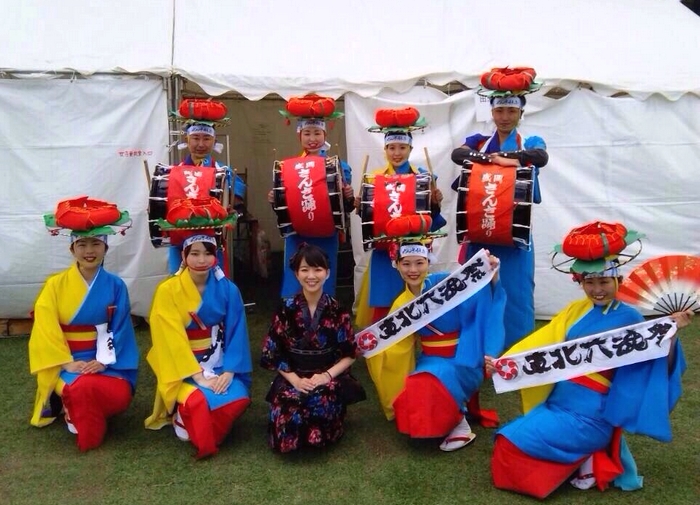 2015年東北六魂祭開催！臼澤みさきミニライブ＆盛岡さんさ踊りで盛り上がりました！