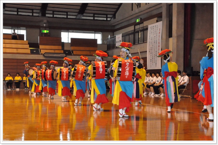 JOCジュニアオリンピックカップ 第25回全国中学生なぎなた大会での盛岡さんさ踊り