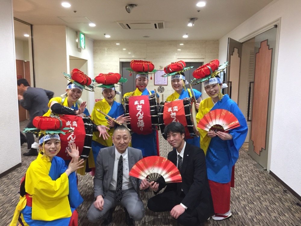 JR東日本労連2018年整備部会合同「新春旗開き」でさんさ踊り