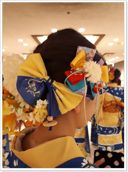 2019年チームこうへい（福田こうへい）盛岡さんさ踊り髪飾り集